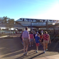 Heading back on the Monorail...